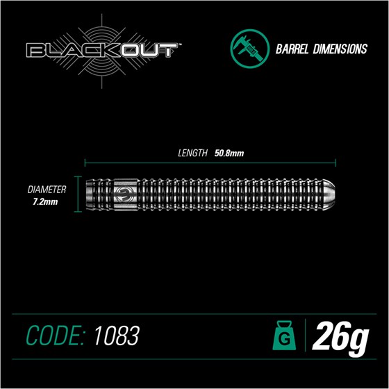 Strelice Za Pikado Blackout 90% Tungsten