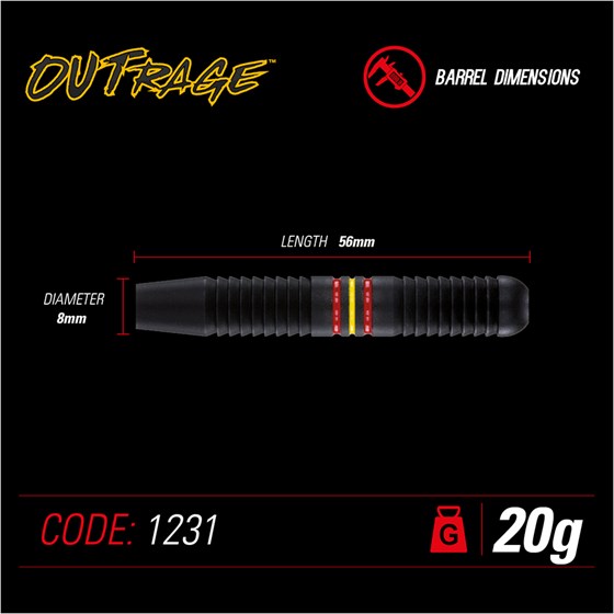 Strelice Za Pikado Outrage Brass