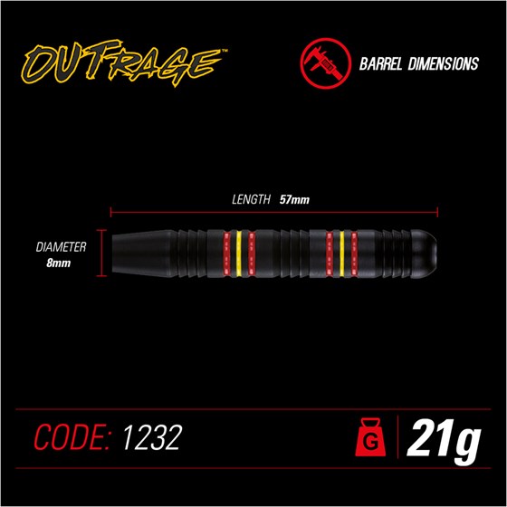 Strelice Za Pikado Outrage Brass