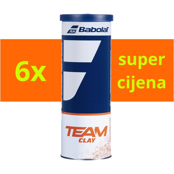 Loptice Za Tenis Team Clay 3/1 x6