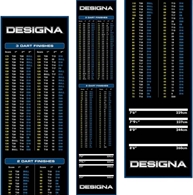 Pikado Tepih Designa Checkouts - Non Slip - Plava