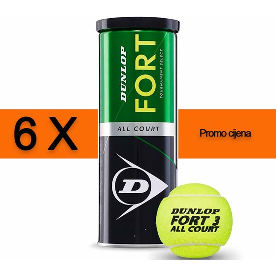 Loptice Za Tenis Fort All Court TS 3/1 x6