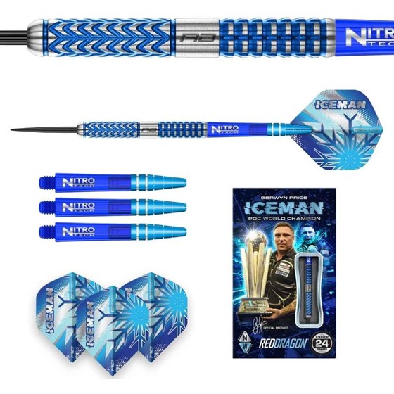 Strelice Za Pikado Gerwyn Price Glacier 90% Tungsten