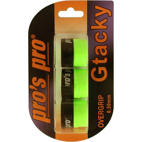 Grip Za Reket Pro's Pro Gtacky 3 Neon Zelena