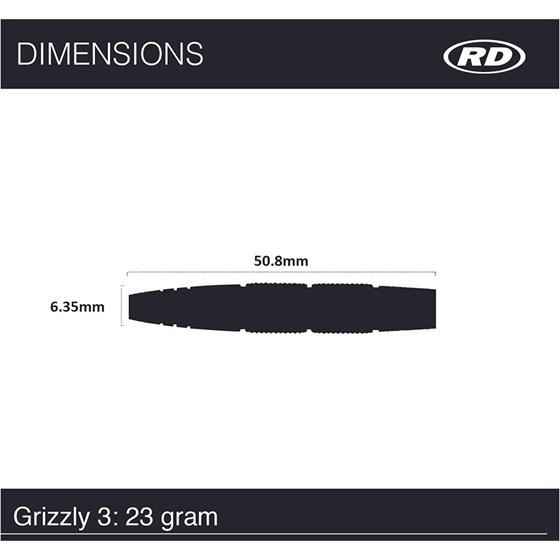 Strelice Za Pikado Grizzly 3 90% Tungsten
