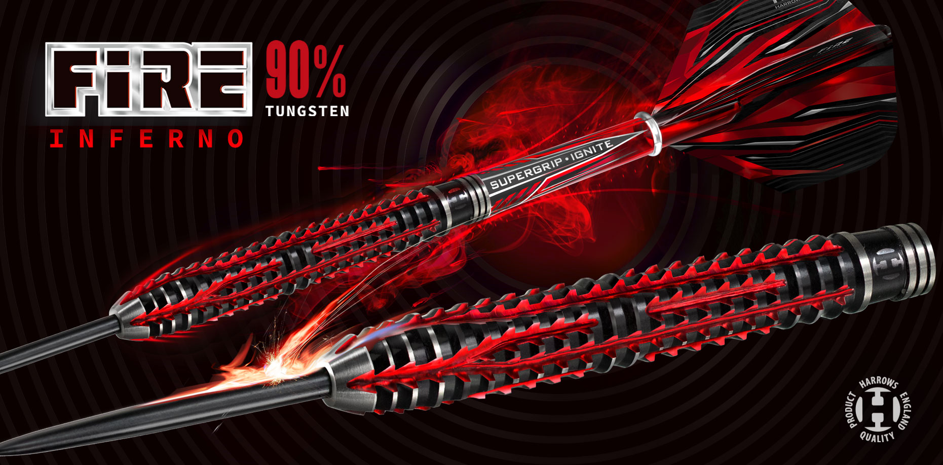 Strelice Za Pikado Fire Inferno 90% Tungsten