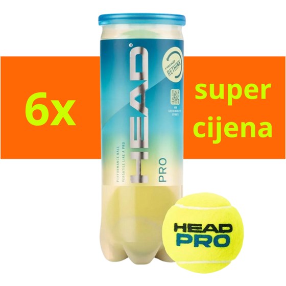 Loptice Za Tenis Pro 3/1 x6