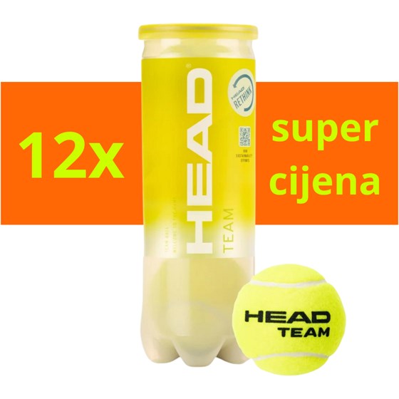 Loptice Za Tenis Team 3/1 x12