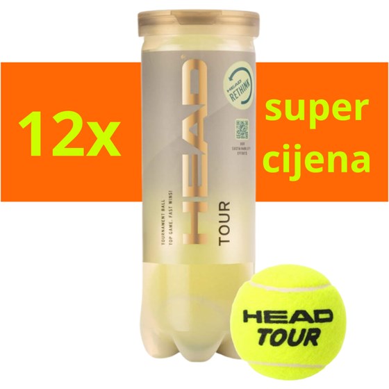 Loptice Za Tenis Tour 3/1 x12