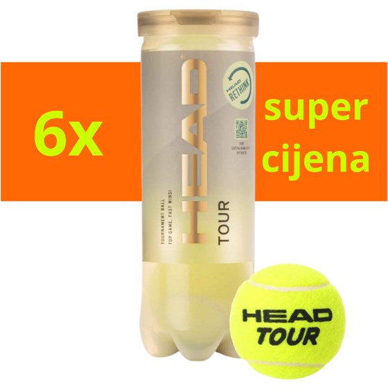 Loptice Za Tenis Tour 3/1 x6