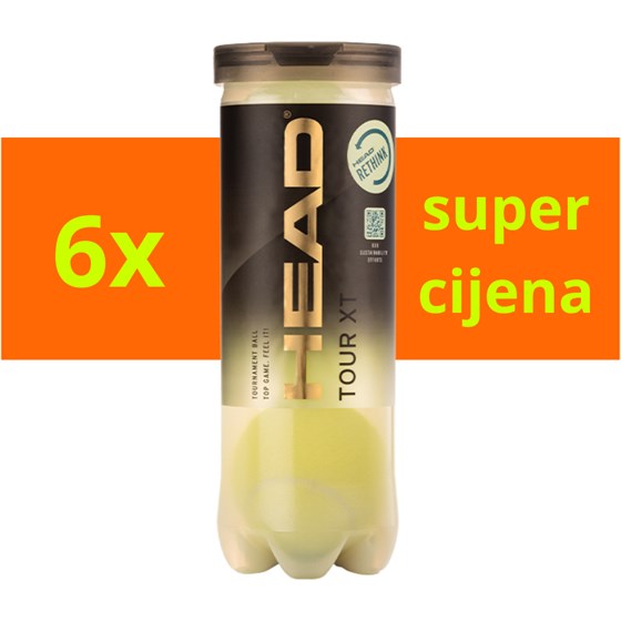 Loptice Za Tenis Tour XT 3/1 x6