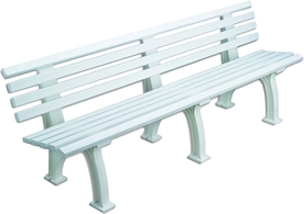 Klupa Berlin PVC 200cm Bijela