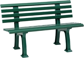 Klupa Cologne PVC 120cm Zelena