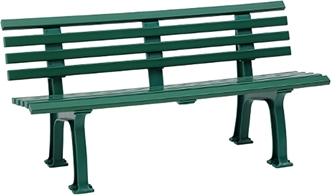 Klupa Freiburg PVC 150cm Zelena