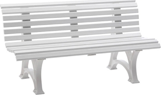 Klupa Helgoland PVC 150cm Bijela