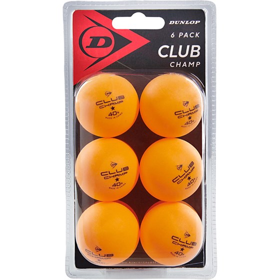 Loptice Za Stolni Tenis Dunlop Club Champ 6Kom Narančasta