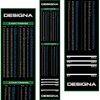 Pikado Tepih Designa Checkouts - Non Slip - Zelena