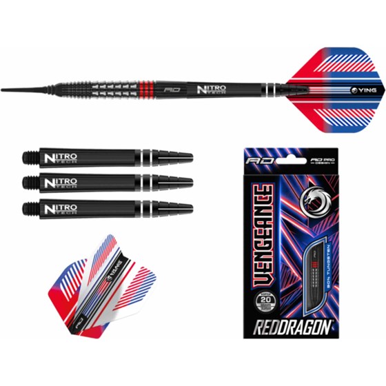 Strelice Za Pikado Vengeance Red 90% Tungsten