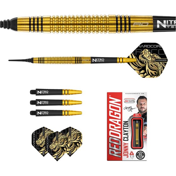Strelice Za Pikado Jonny Clayton Gold 90% Tungsten