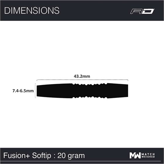Strelice Za Pikado Fusion Plus 90% Tungsten
