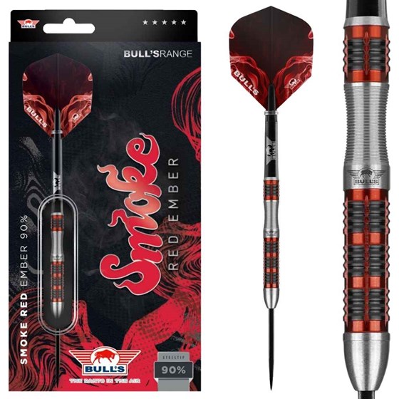 Strelice Za Pikado Smoke Red Ember 90% Tungsten