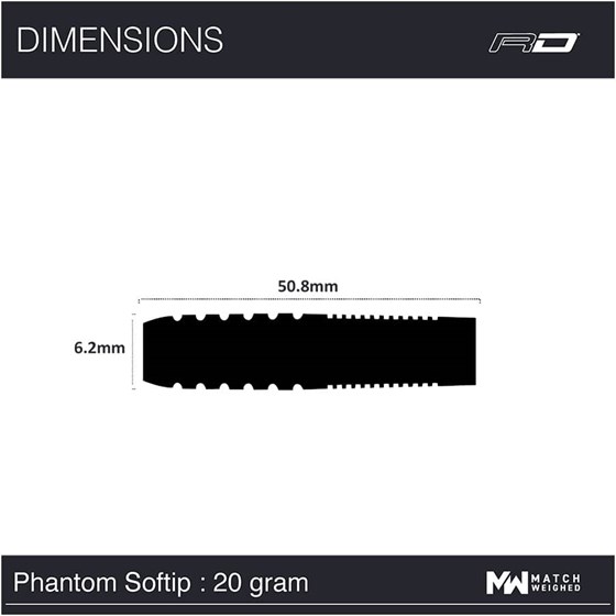 Strelice Za Pikado Phantom 90% Tungsten