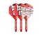 Pikado Pera i Nastavci Stephen Bunting Mental Kit No2 Crvena