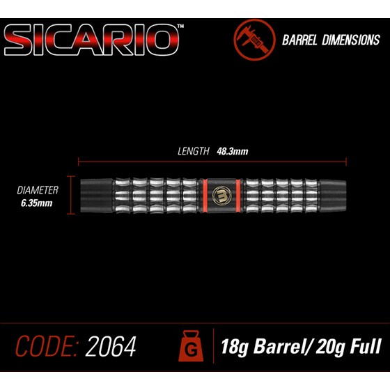 Strelice Za Pikado Sicario 90% Tungsten 