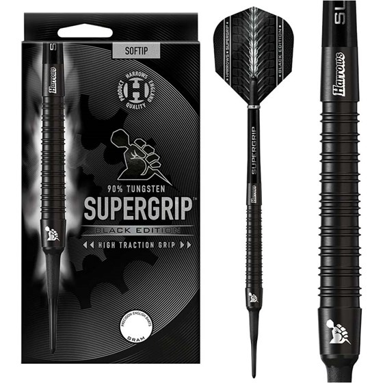 Strelice za pikado Supergrip Black Edition 90% Tungsten