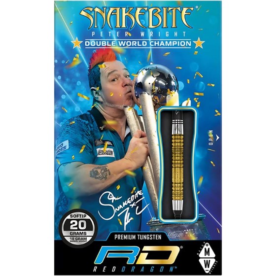 Strelice Za Pikado Peter Wright Double World Champion SE Gold Plus 90% Tungsten