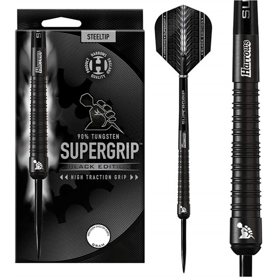 Strelice za pikado Supergrip Black Edition 90% Tungsten