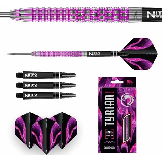 Strelice Za Pikado Tyrian Purple 90% Tungsten