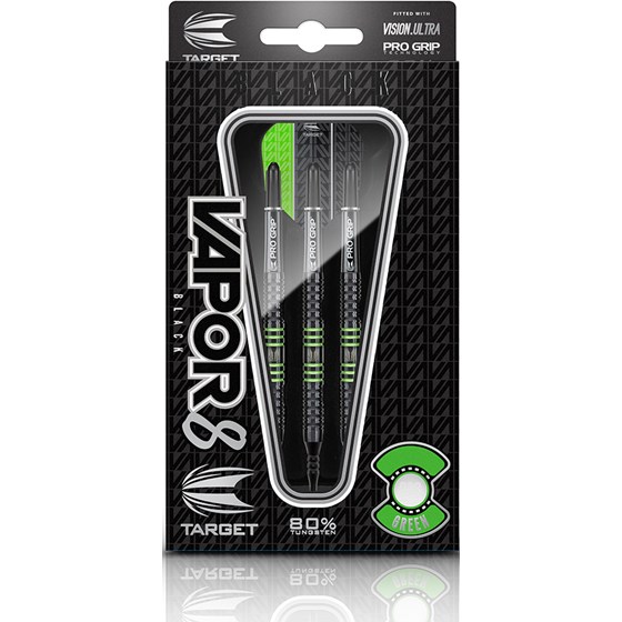 Strelice Za Pikado Strelice Za Pikado Vapor8 Crna 80% Tungsten Zelena