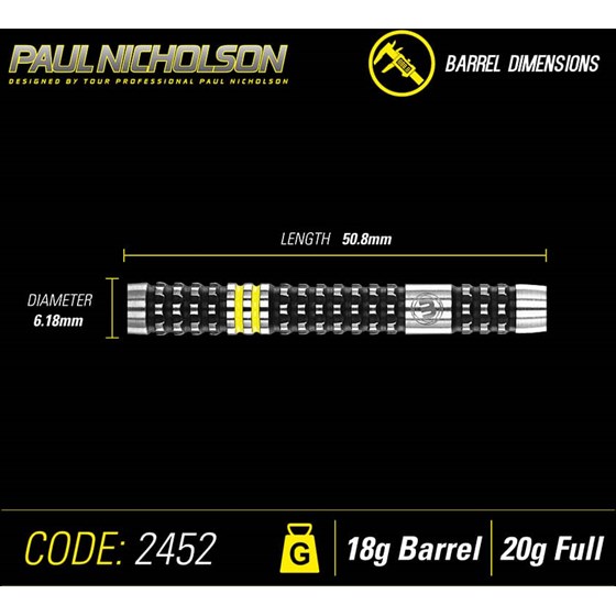 Strelice Za Pikado Paul Nicholson 90% Tungsten