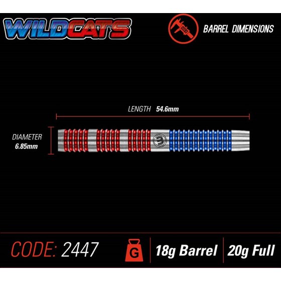 Strelice Za Pikado Wildcats 90% Tungsten