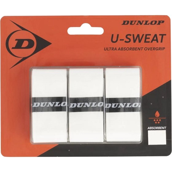 Grip Za Reket Dunlop U-Sweat 3x Bijela