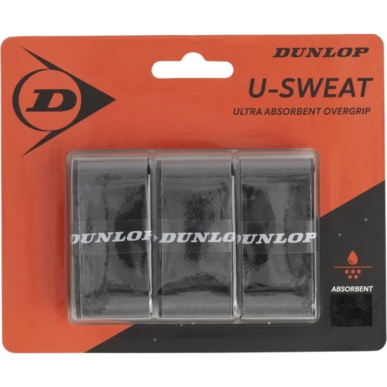 Grip Za Reket Dunlop U-Sweat 3x Crna