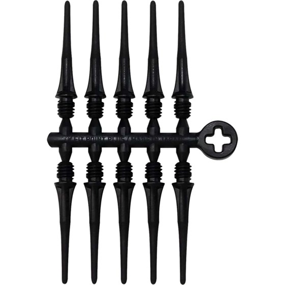 Kratke Pikado Špice Cosmo Fit Point Plus Tips 50Kom Crna