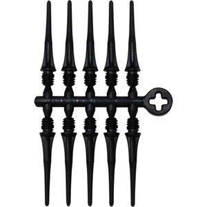 Kratke Pikado Špice Cosmo Fit Point Plus Tips 50Kom Crna