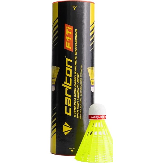 Lopte Za Badminton F1 Ti Žuta Brza