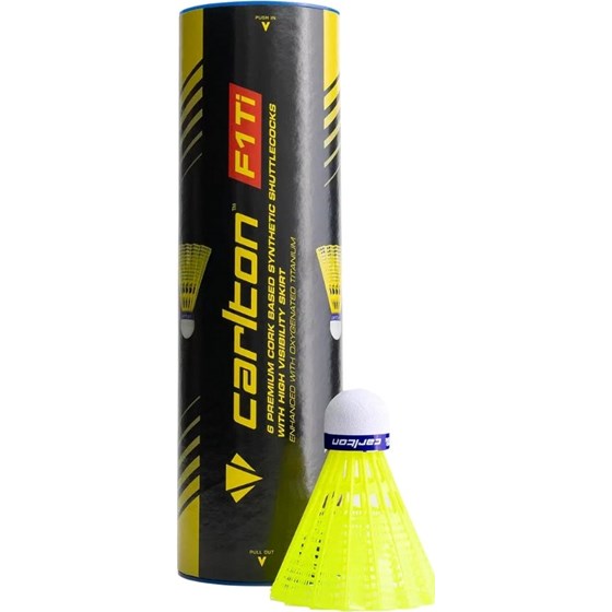 Lopte Za Badminton F1 Ti Žuta Srednja