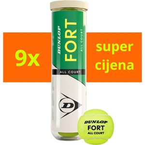 Loptice Za Tenis Dunlop Fort All Court TS 4/1 x9