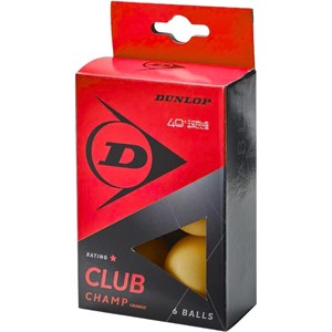 Loptice Za Stolni Tenis Dunlop Club Champ 6Kom Narančasta
