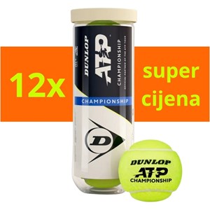 Loptice Za Tenis Dunlop ATP Championship 3/1 x12
