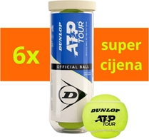 Loptice Za Tenis Dunlop ATP Tour 3/1 x6