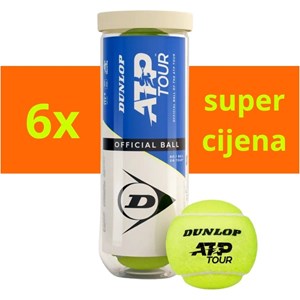 Loptice Za Tenis Dunlop ATP Tour 3/1 x6