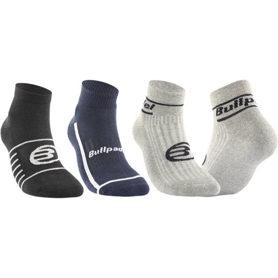 Čarape Bullpadel Crna/Siva/Plava