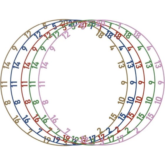 Metalni Brojevi Za Pikado Metu Bull's 5 Kom Mix