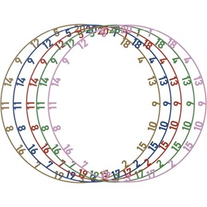 Metalni Brojevi Za Pikado Metu Bull's 5 Kom Mix