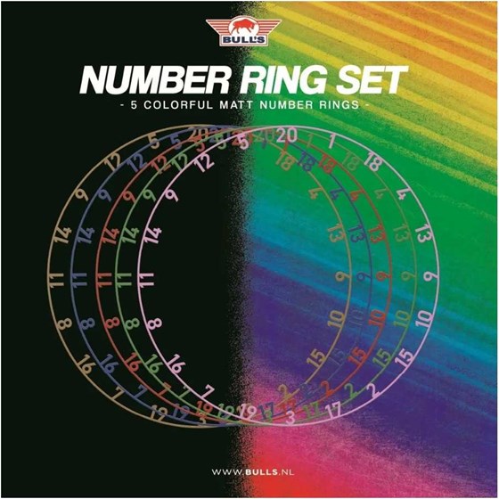 Metalni Brojevi Za Pikado Metu Bull's 5 Kom Mix